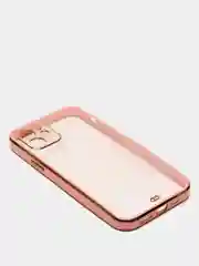 Розовый чехол для iPhone 12 Mini, 12 Pro Max, 13 Mini, 13 Pro Max с гальваническим покрытием