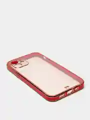 Красный чехол для iPhone 12 Mini, 12 Pro Max, 13 Mini, 13 Pro Max с гальваническим покрытием