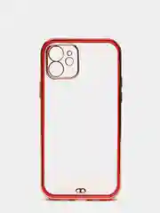 Красный чехол для iPhone 12 Mini, 12 Pro Max, 13 Mini, 13 Pro Max с гальваническим покрытием