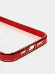 Красный чехол для iPhone 12 Mini, 12 Pro Max, 13 Mini, 13 Pro Max с гальваническим покрытием