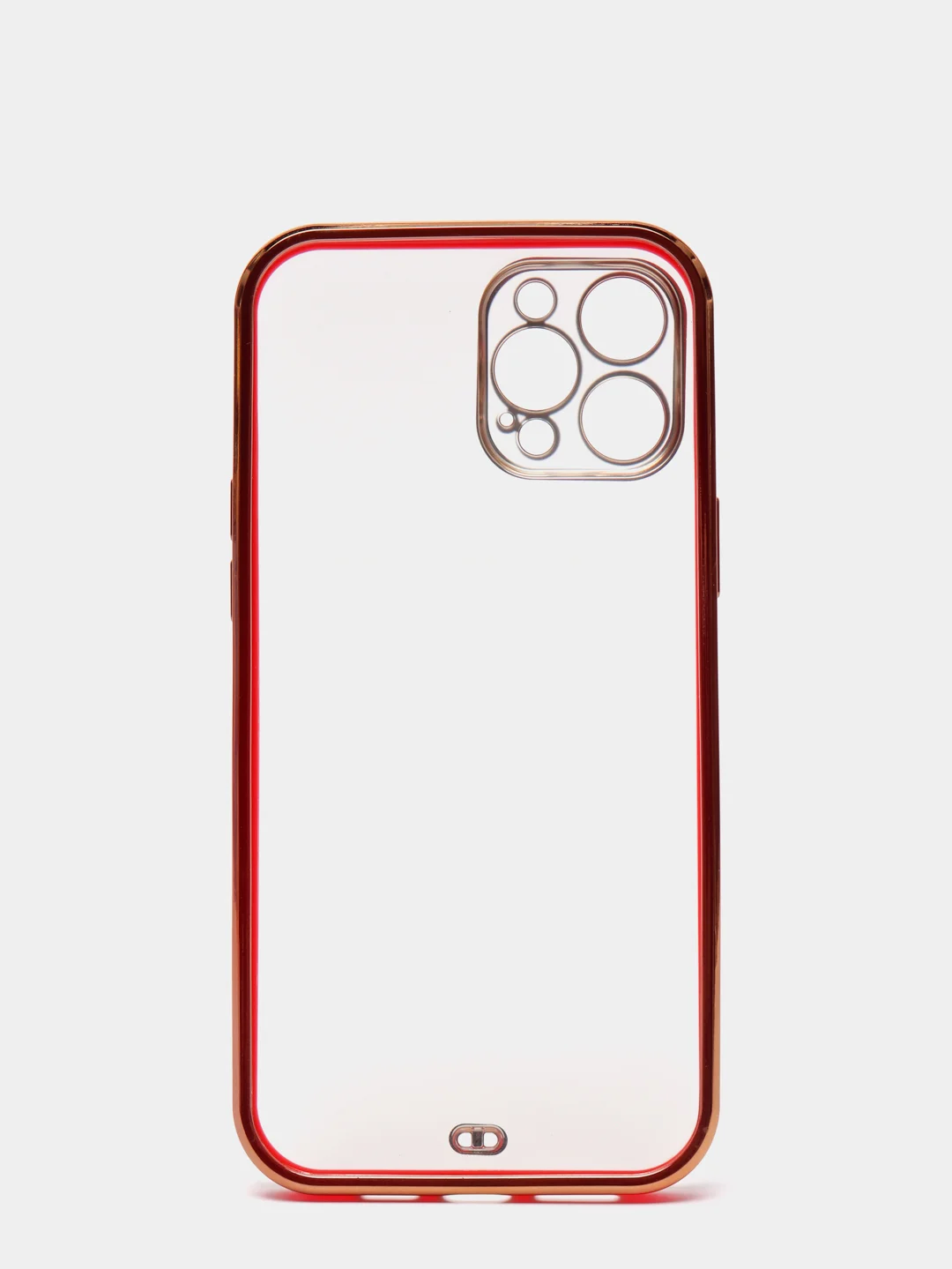 Красный чехол для iPhone 12 Mini, 12 Pro Max, 13 Mini, 13 Pro Max с гальваническим покрытием