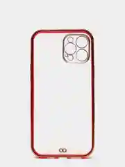 Красный чехол для iPhone 12 Mini, 12 Pro Max, 13 Mini, 13 Pro Max с гальваническим покрытием