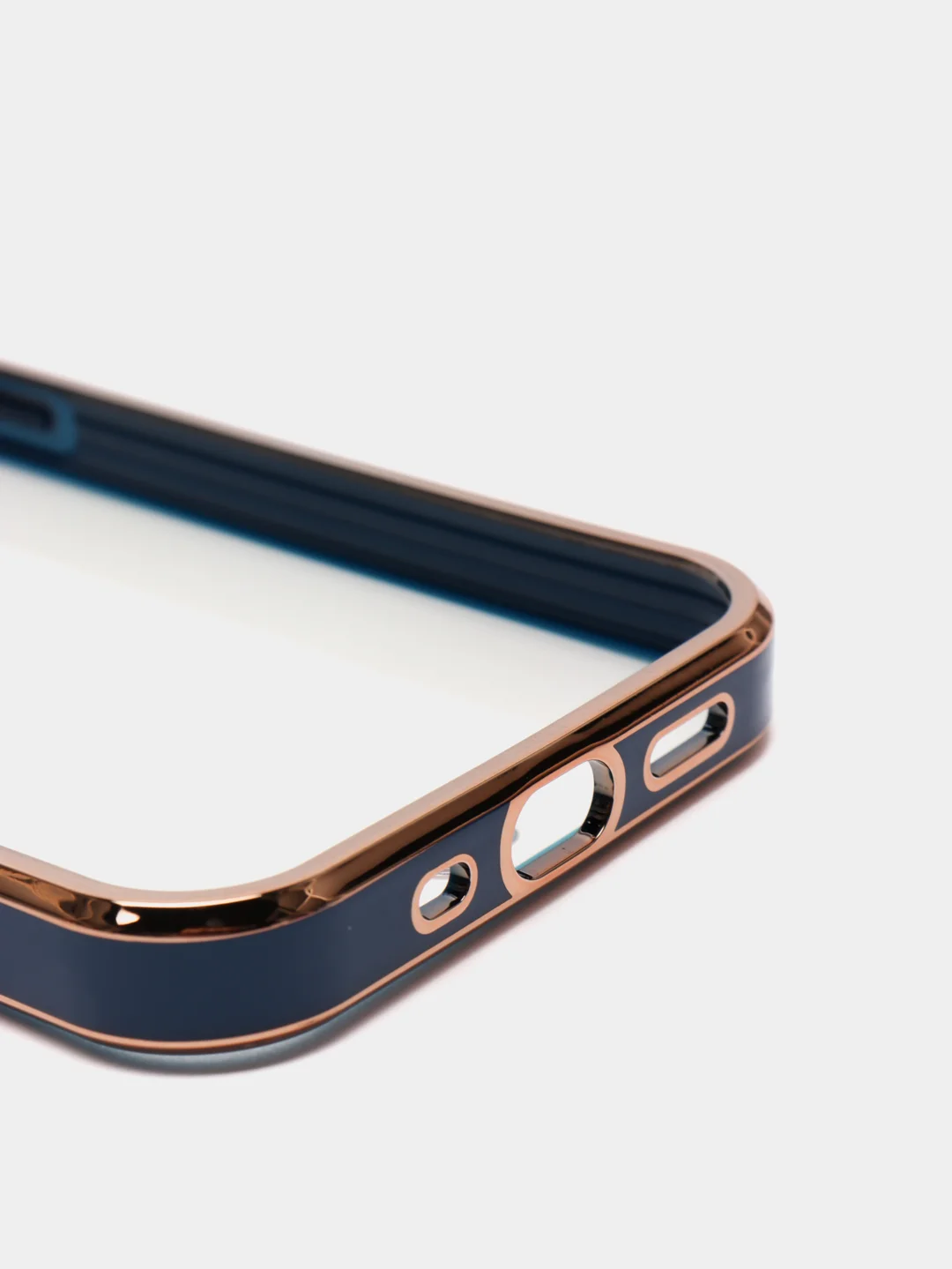 Синий чехол для iPhone 12 Mini, 12 Pro Max, 13 Mini, 13 Pro Max с гальваническим покрытием