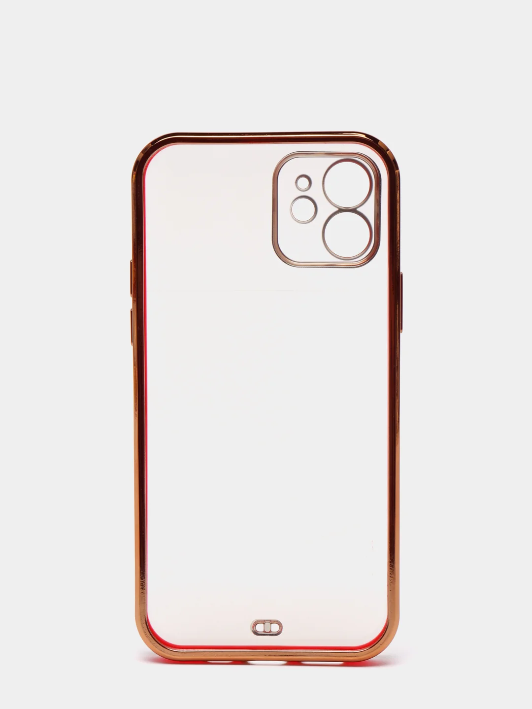 Красный чехол для iPhone 12 Mini, 12 Pro Max, 13 Mini, 13 Pro Max с гальваническим покрытием