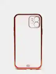 Красный чехол для iPhone 12 Mini, 12 Pro Max, 13 Mini, 13 Pro Max с гальваническим покрытием