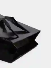 Черный пакет "Змеиная кожа", 14*7*15