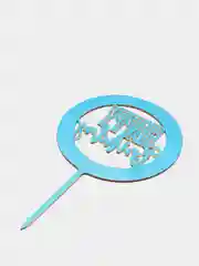 Золотой топпер "Happy Birthday"
