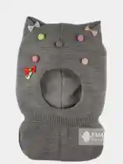 Серый шлем детский утепленный
