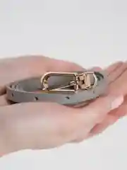 Серый ремень женский