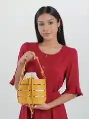 Желтый сумка женская летняя