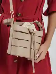 Бежевый сумка женская летняя