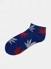 Индиго носки с принтом, короткие