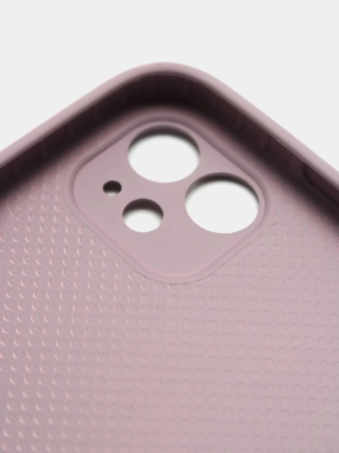 Сиреневый чехол силиконовый со стеклянной панелью для iPhone 11