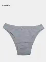 Серый меланж трусы женские хлопковые
