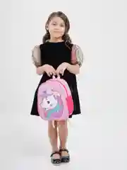 Розовый рюкзак детский с единорогом