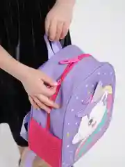 Фиолетовый рюкзак детский с единорогом