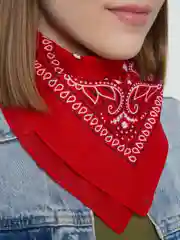 Красный бандана с классическим принтом