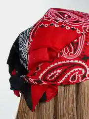 Угольный бандана с классическим принтом