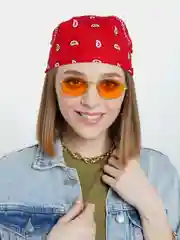 Красный бандана с классическим принтом
