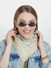 Карамельный бандана с классическим принтом