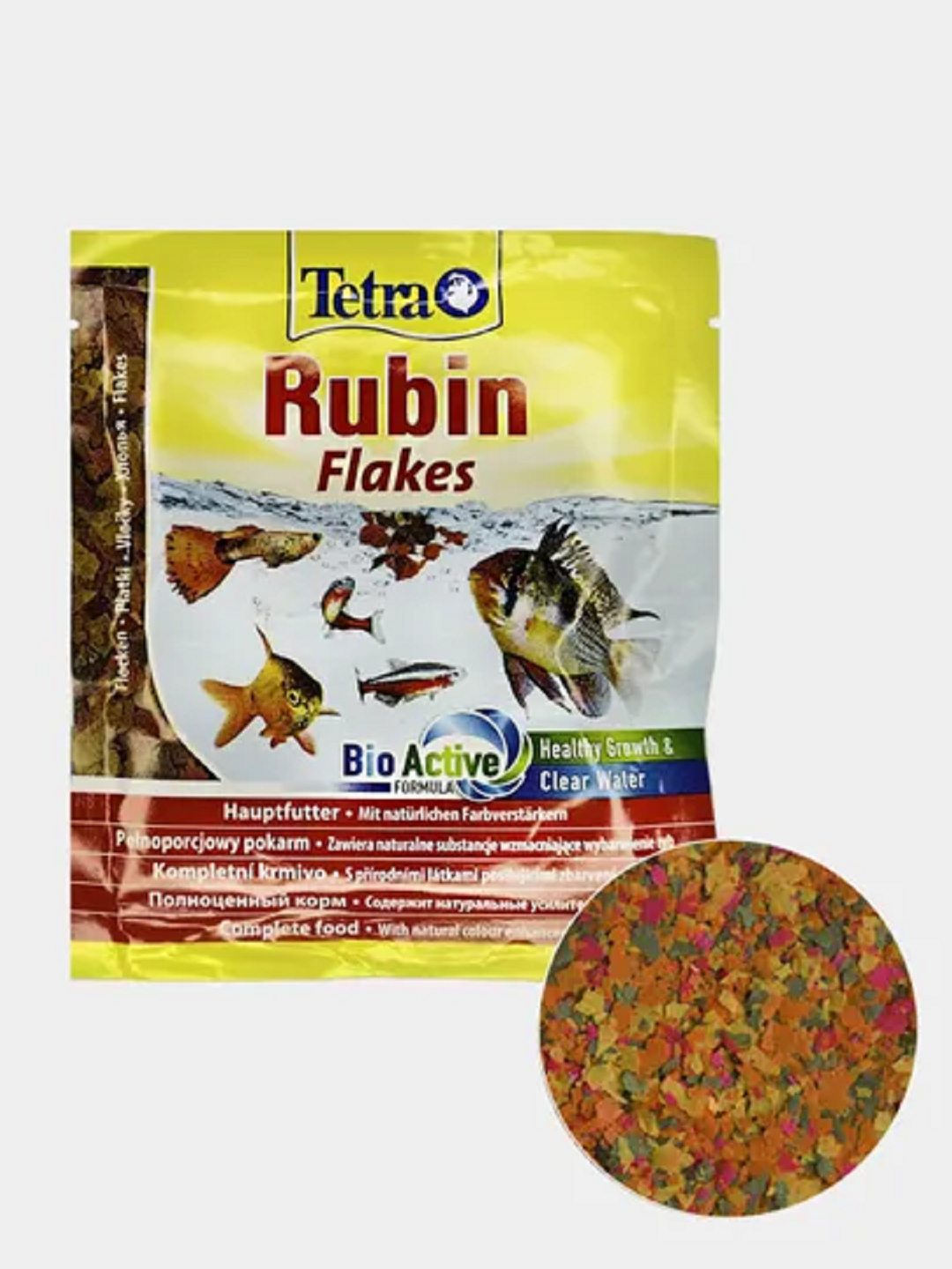 Корм для аквариумных рыб хлопья для окраса Tetra Rubin Flakes 250