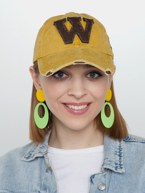 Джинсовая бейсболка "W"