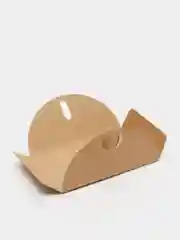 Фиолетовый открытка-конверт из крафтовой бумаги, с цветком