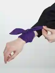 Фиолетовый бандана с классическим принтом