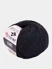 Угольный пряжа YarnArt Jeans, 50 г, 160 м