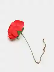 Багровый открытка-конверт из крафтовой бумаги, с цветком