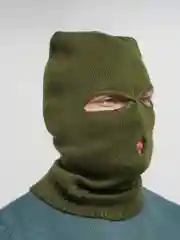 Зеленый балаклава мужская