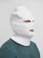 Белый балаклава мужская