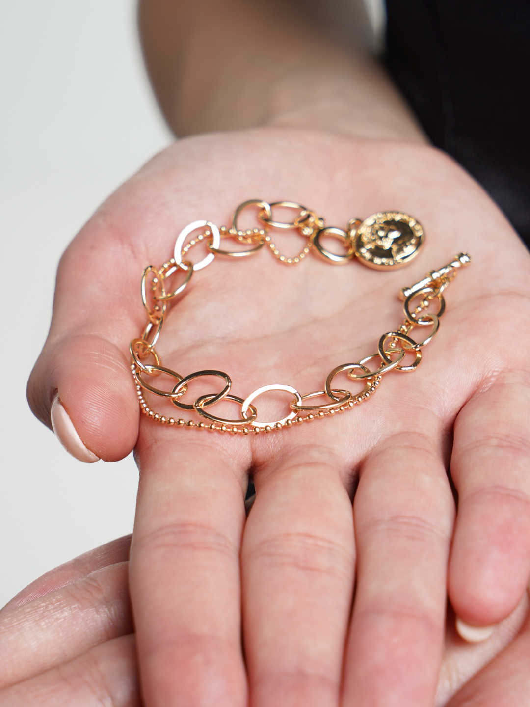 Женский цепной золотой браслет с монетой, цепь, браслет купить по цене 299₽ в интернет-магазине KazanExpress