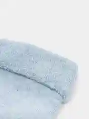 Голубой носки детские, плюш, с отворотом, 1 пара