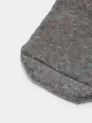 Серый носки детские, плюш, с отворотом, 1 пара