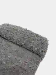 Серый носки детские, плюш, с отворотом, 1 пара