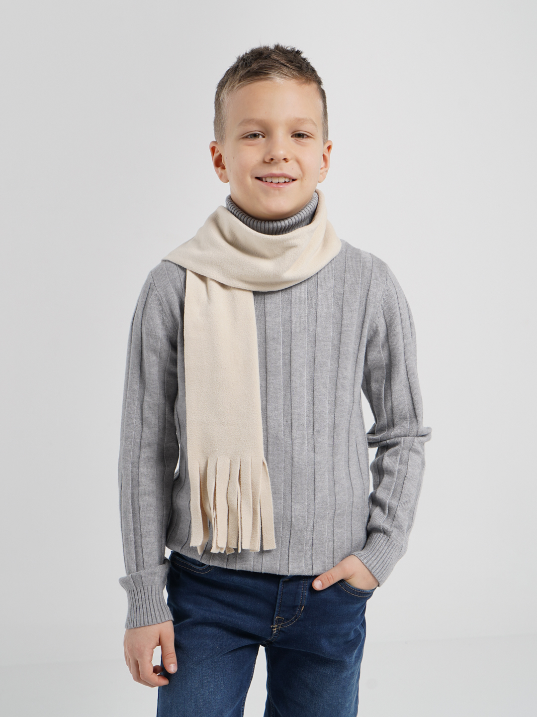 Как сшить шарф: Детский шарф из флиса.