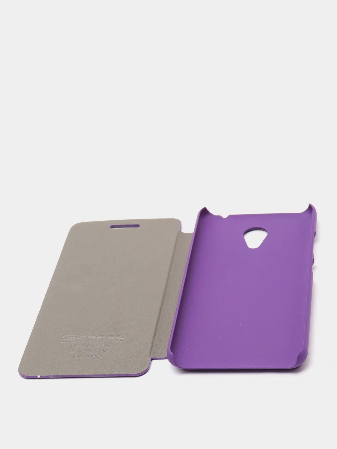 Фиолетовый чехол книжка Meizu M3s