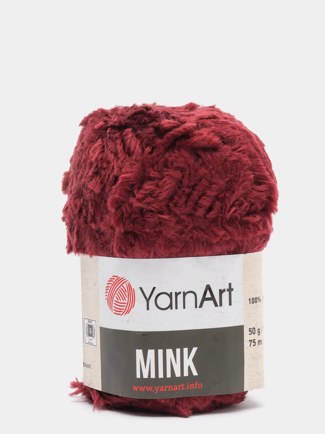 Бордовый пряжа YarnArt Mink,100% полиамид, 50 г, 175 м