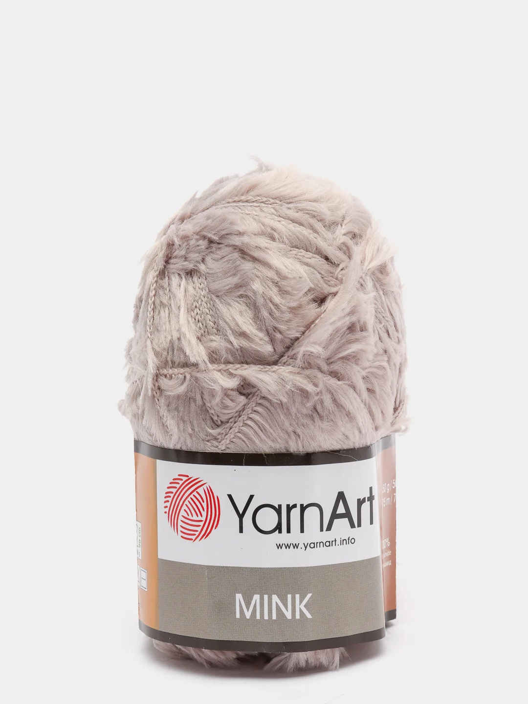 Бежевый меланж пряжа YarnArt Mink,100% полиамид, 50 г, 175 м