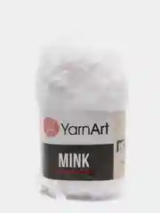 Белый пряжа YarnArt Mink,100% полиамид, 50 г, 175 м