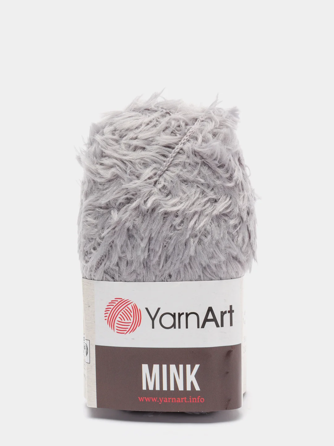 Серый металлик пряжа YarnArt Mink,100% полиамид, 50 г, 175 м