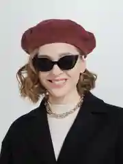 Терракотовый берет фетровый Tonak