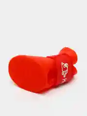 Красный обувь для собак, резиновые сапоги, непромокаемые, на липучке