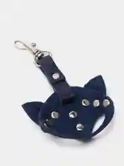 Брелок для сумки и ключей "Кошка" синий