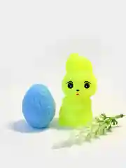 Желтый мыло ручной работы "Пасхальный заяц и кружевное яйцо"