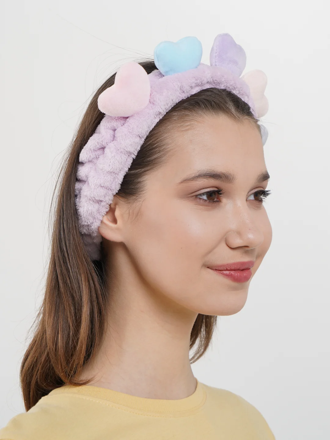 Лавандовый sweet Cat Shop Мягкая повязка на голову для волос для косметических процедур