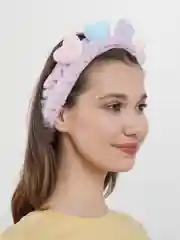Лавандовый sweet Cat Shop Мягкая повязка на голову для волос для косметических процедур