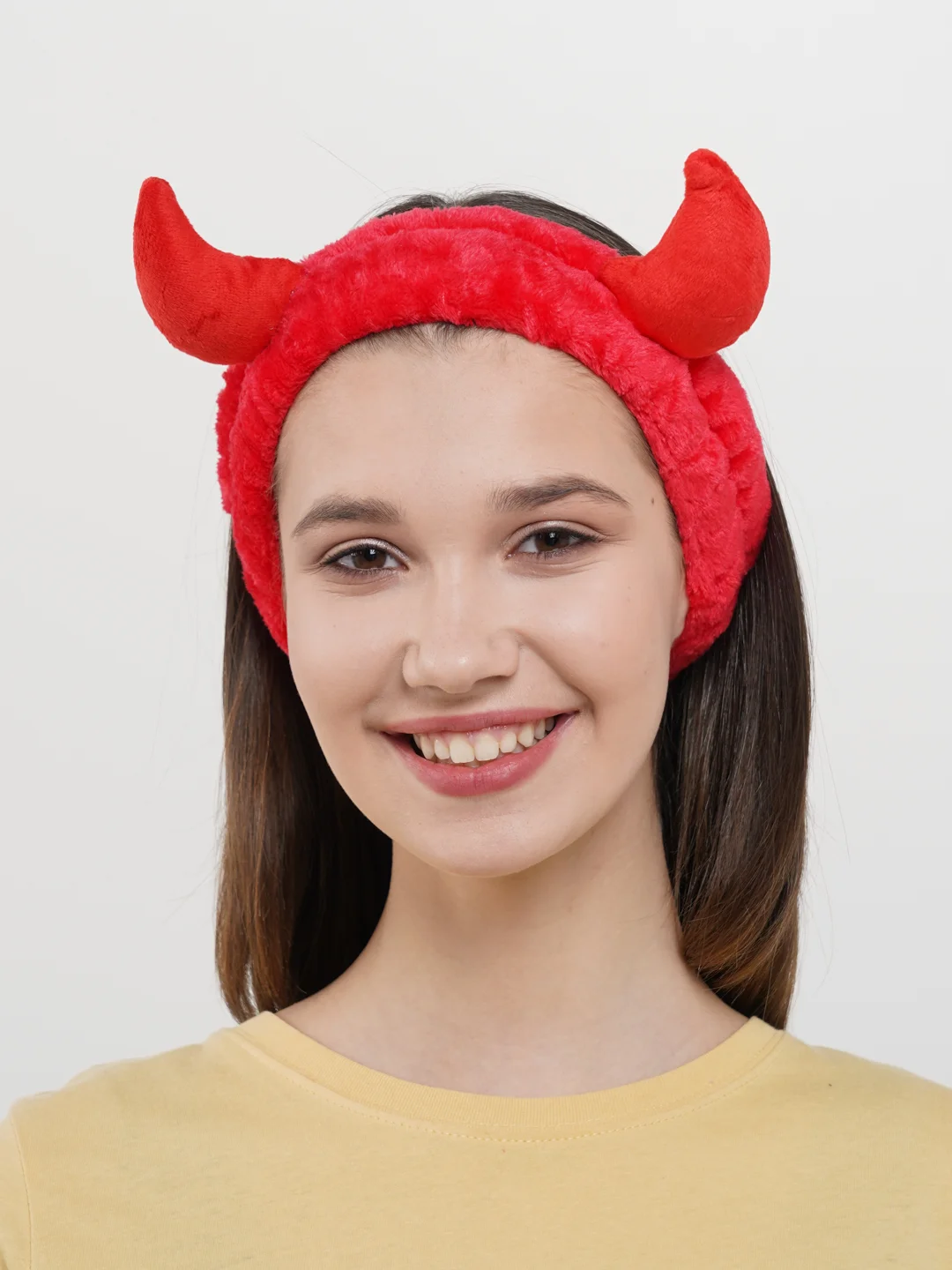 Красный sweet Cat Shop Мягкая повязка на голову для волос для косметических процедур