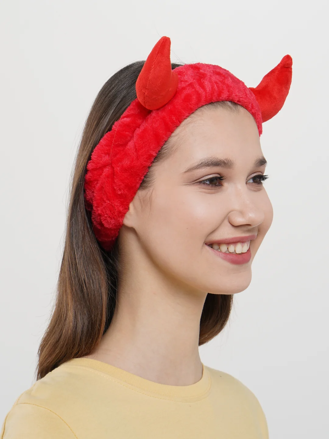 Красный sweet Cat Shop Мягкая повязка на голову для волос для косметических процедур